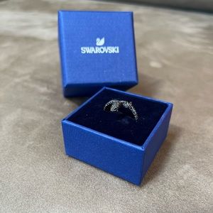Swarovski Crystal Snake Ring - Size 9